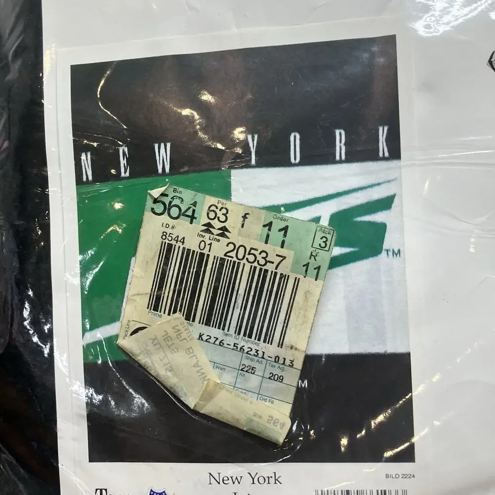Vintage New York Jets Stadium Blanket NEW Deadstock Biederlack Blanket 60